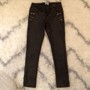 Brown Faux leather pants
